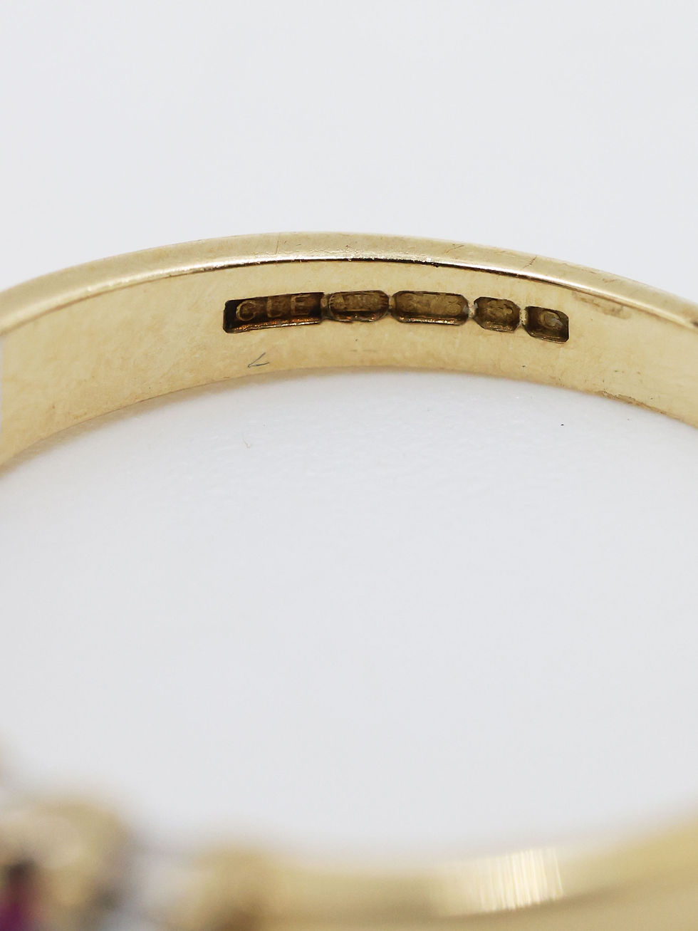 Thumbnail: 9ct Yellow Gold Ruby & Diamond Half Eternity Ring