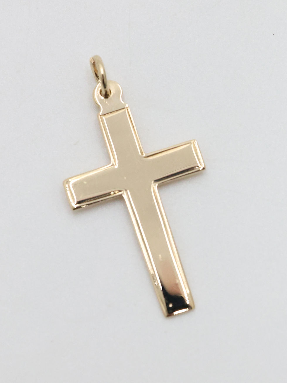 9ct Yellow Gold Plain Cross Pendant