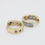 Thumbnail: 9ct Yellow Gold CZ Huggie Hoop Earrings