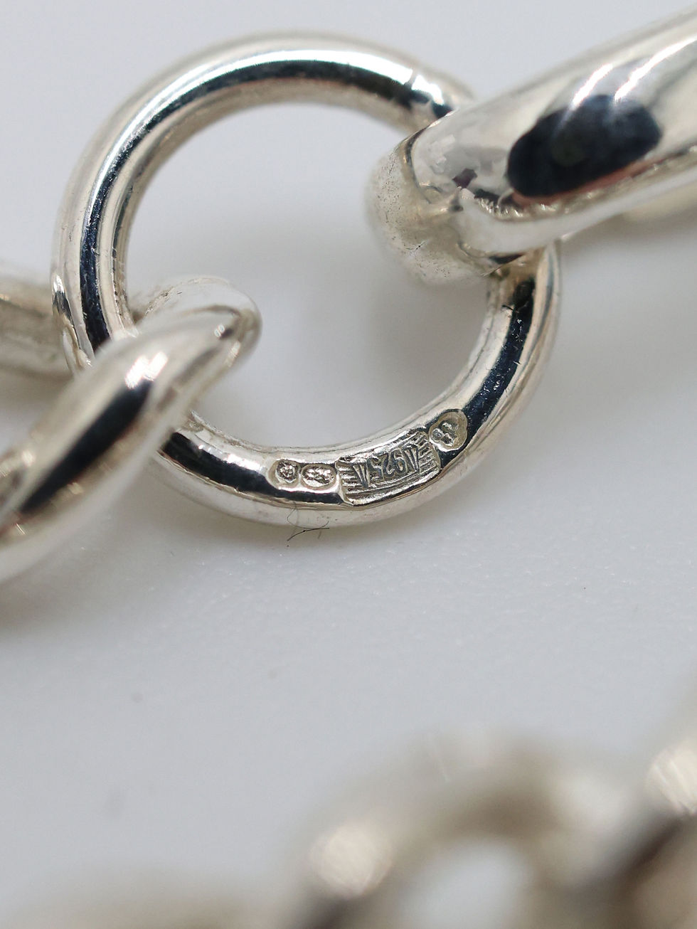 Thumbnail: Sterling Silver 925 Albert T-Bar Key Fob Chain  20"
