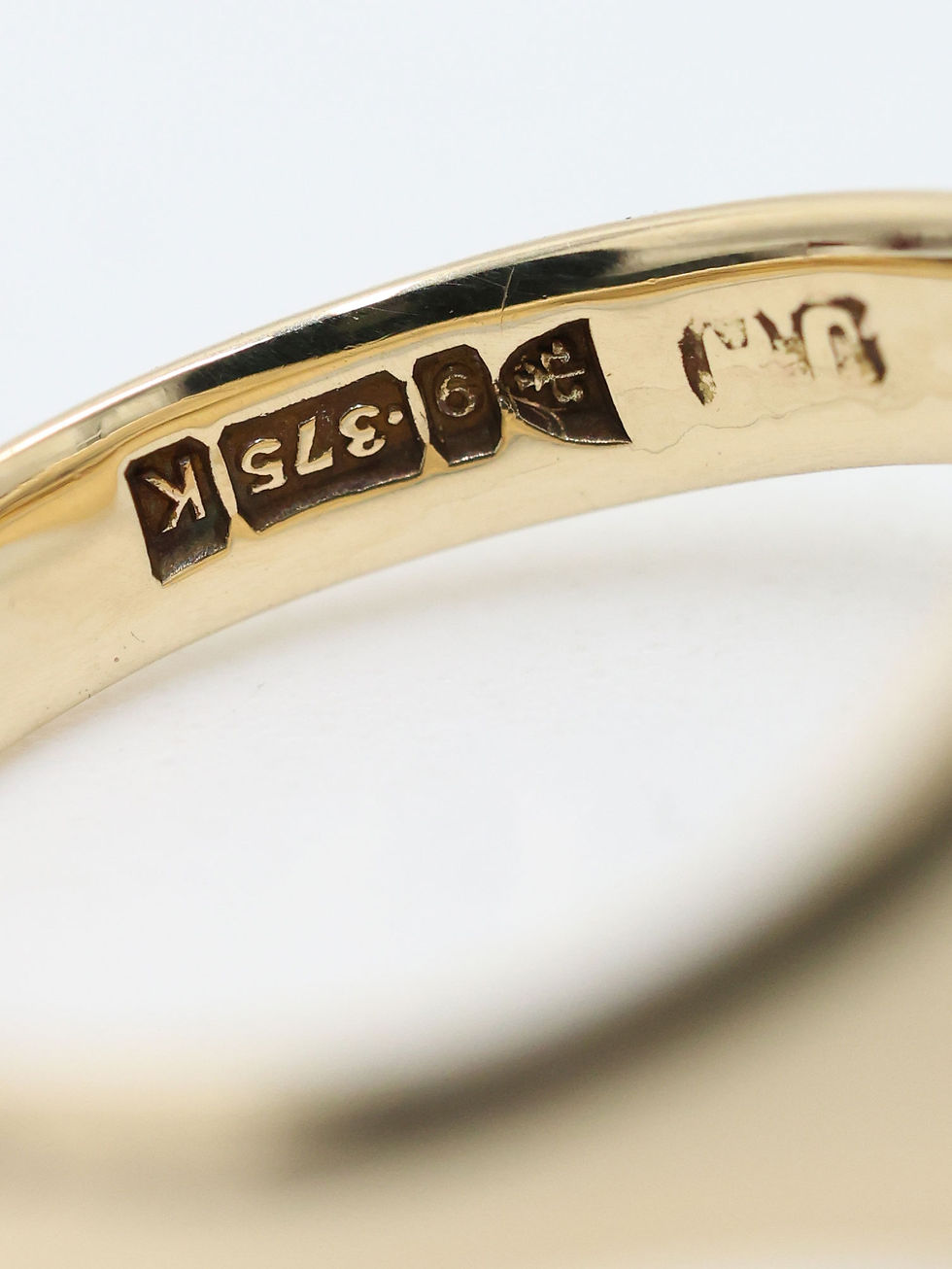 Thumbnail: 9ct Yellow Gold Square Plain Signet Pinky Ring Size L 1/2