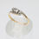 Thumbnail: Antique 18ct Yellow Gold Diamond Twist Set Trilogy Ring