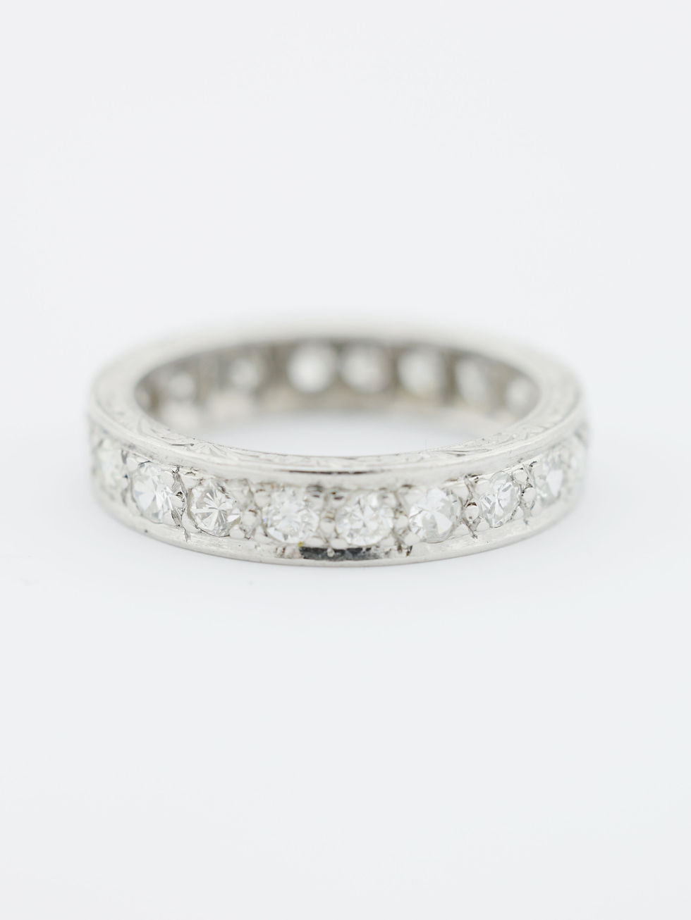 Thumbnail: 18ct White Gold 1.26 Carat Diamond Full Eternity Band Ring