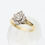 Thumbnail: 18ct Yellow Gold 1/3 Carat Diamond Cluster Ring
