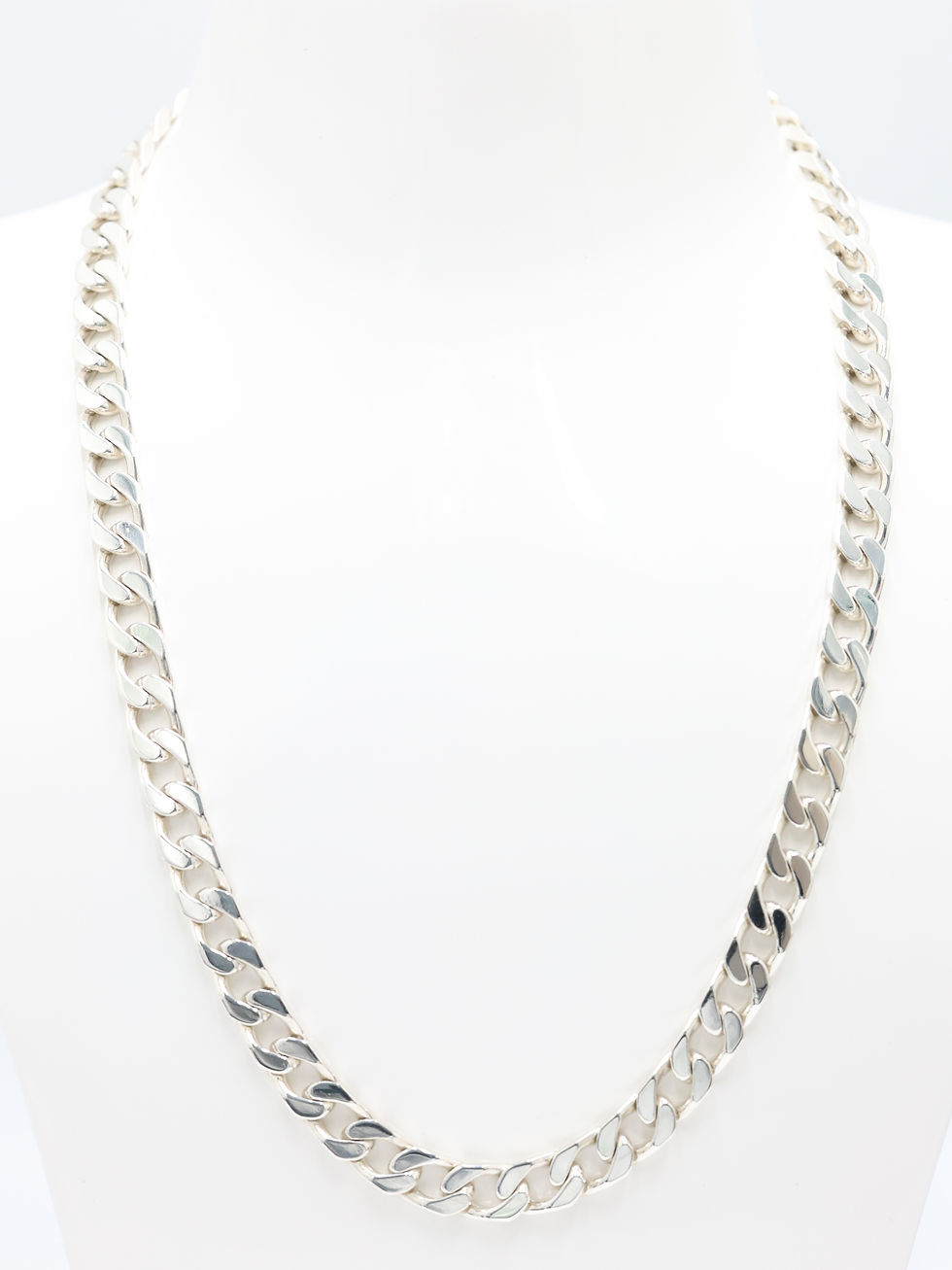 Thumbnail: Sterling Silver 925 Curb Link Chain  20"