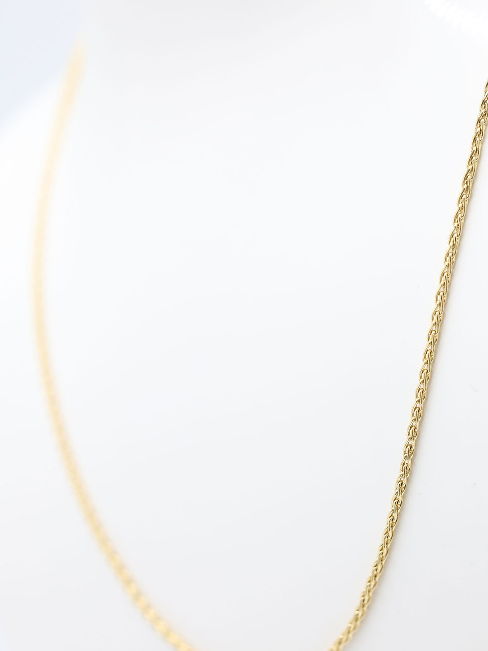 Thumbnail: 18ct Yellow Gold Snake Rope Link Necklace Chain  17.5"