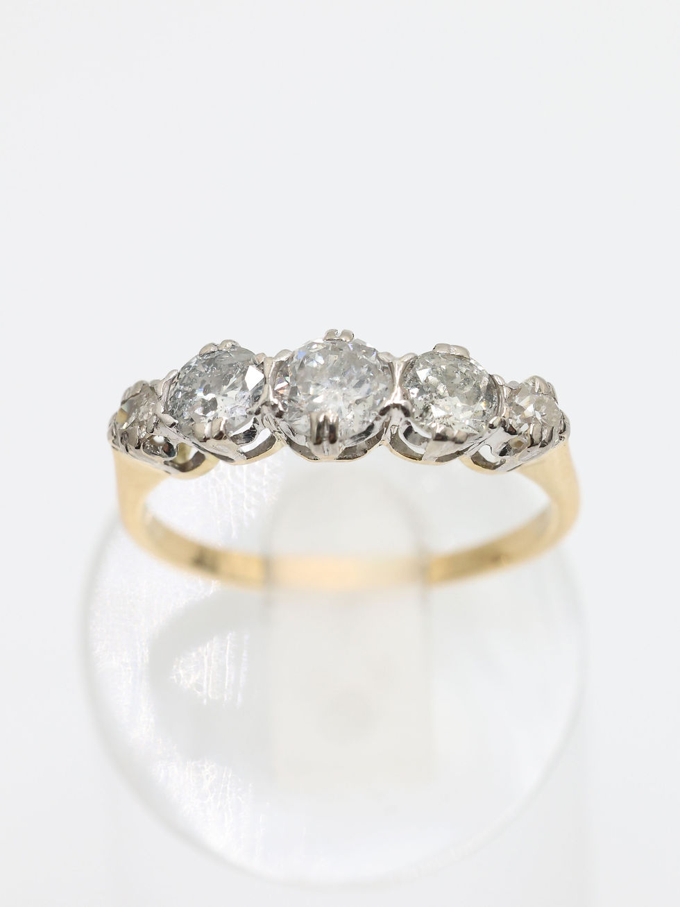 Thumbnail: 18ct Yellow Gold 1.68 Carat Diamond 5 Stone Ring