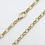Thumbnail: 9ct Yellow Gold Faceted Belcher Link Chain  18"