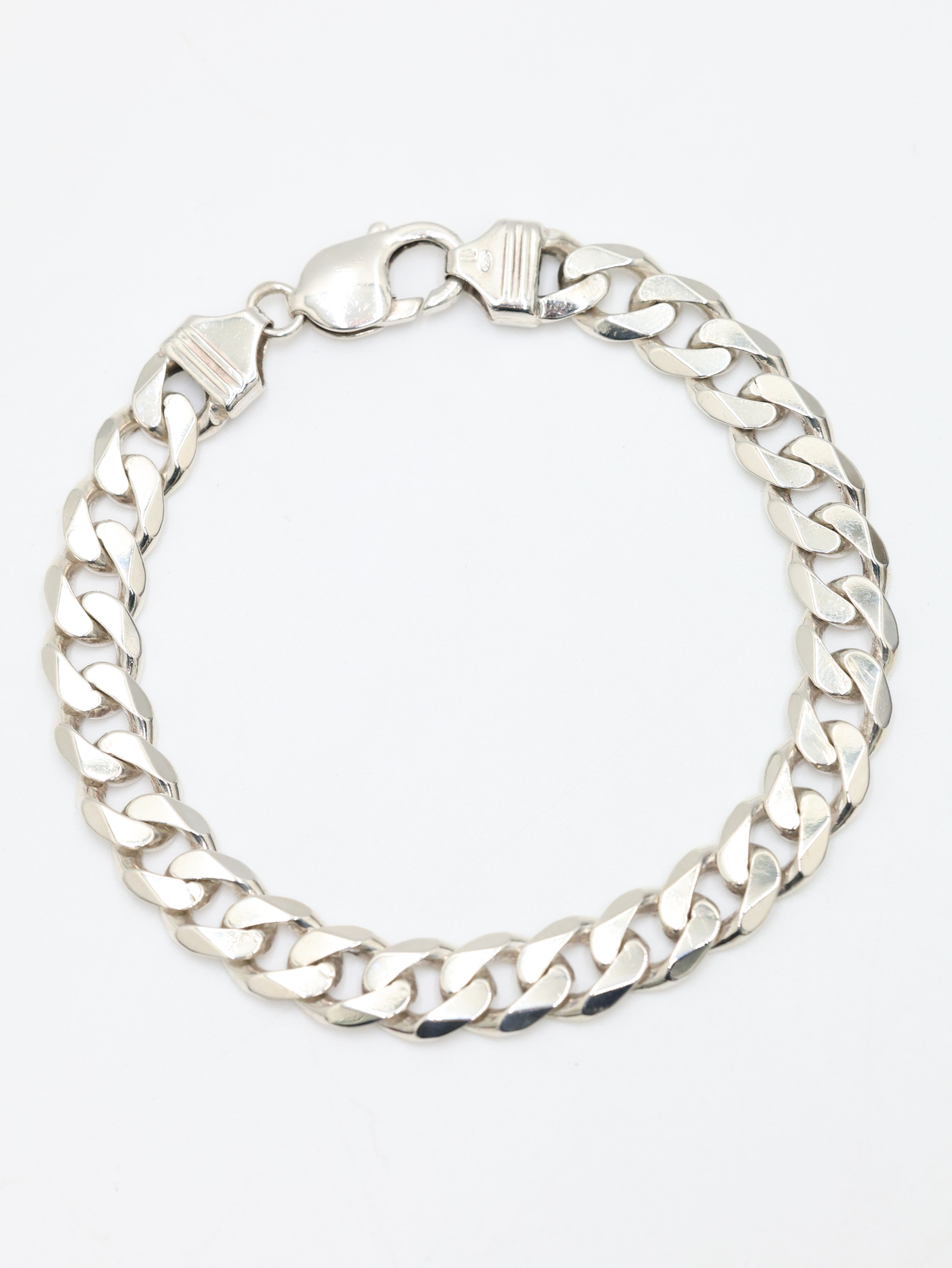 Sterling Silver 925 Curb Link Bracelet 8.5"