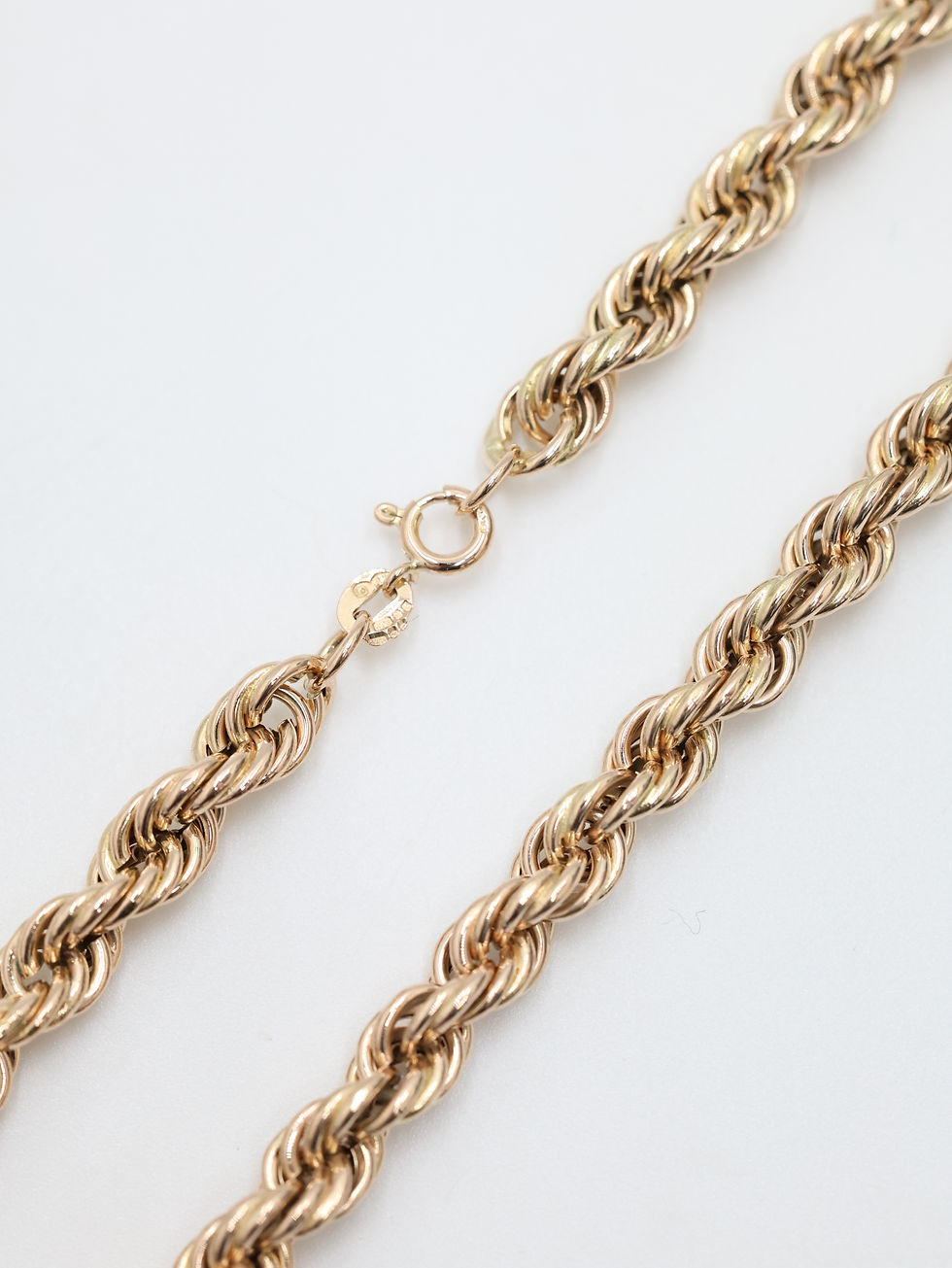 Thumbnail: 9ct Yellow Gold Rope Link Chain  23"