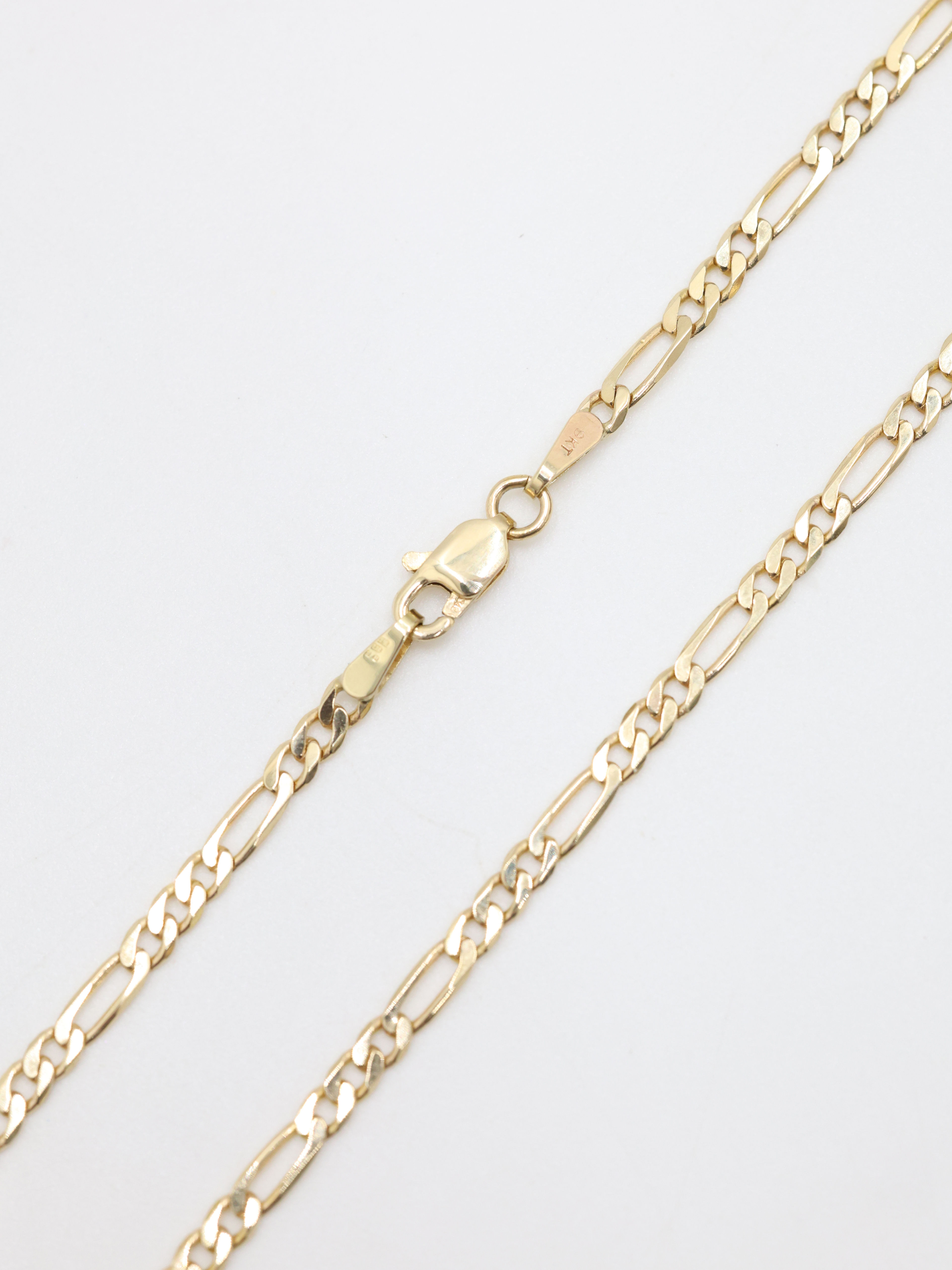 9ct Yellow Gold Figaro Link Chain 17.5"