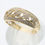 Thumbnail: 14ct Yellow Gold 1/4 Carat Diamond Criss Cross Cluster Ring