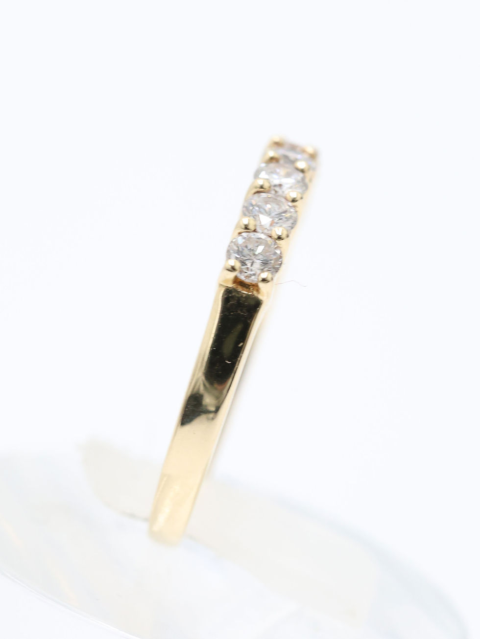 Thumbnail: 14ct Yellow Gold 1/2 Carat Diamond Half Eternity Ring