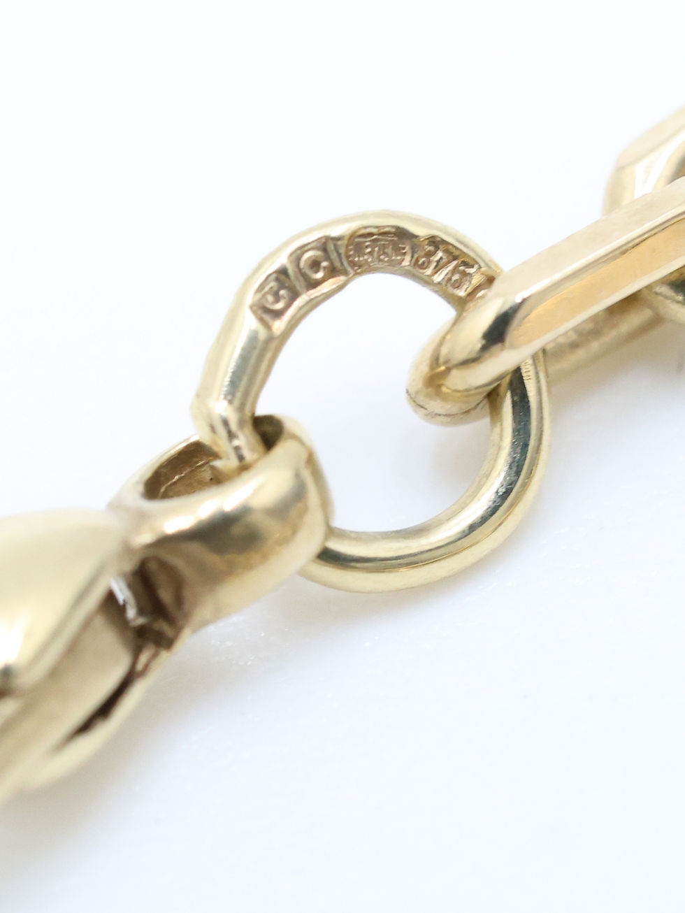 Thumbnail: 9ct Yellow Gold Rectangular Cable Link Chain  17"