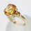 Thumbnail: 9ct Yellow Gold Citrine Trilogy Cocktail Ring