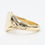 Thumbnail: 9ct Yellow Gold Plain Shield Signet Ring Size U 1/2