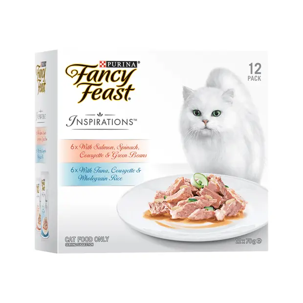 Fancy Feast Inspirations - Salmon & Tuna Variety (12 Pack)