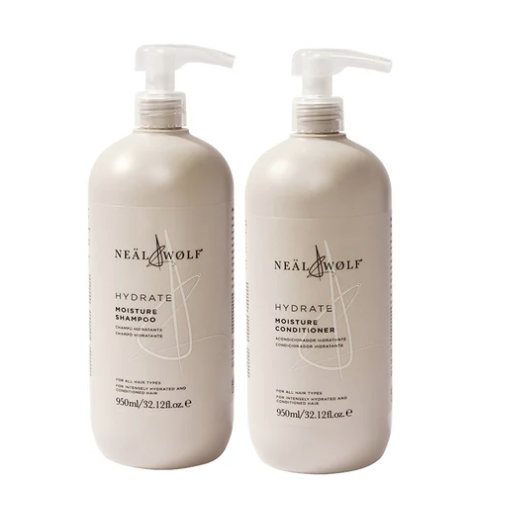 Neal & Wolf HYDRATE Nourish & Restore Hydrate Shampoo & Conditioner 950ml Duo