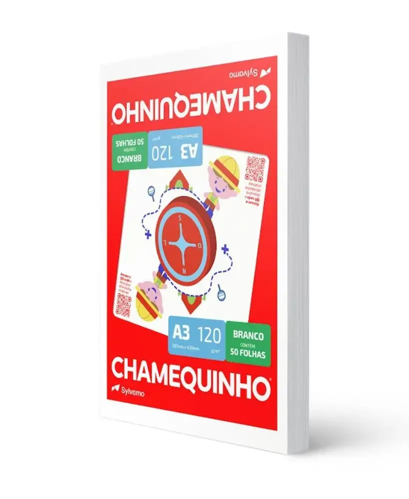 PAPEL CHAMEQUINHO 120G 50FLS - A3 - UN - CHAMEX