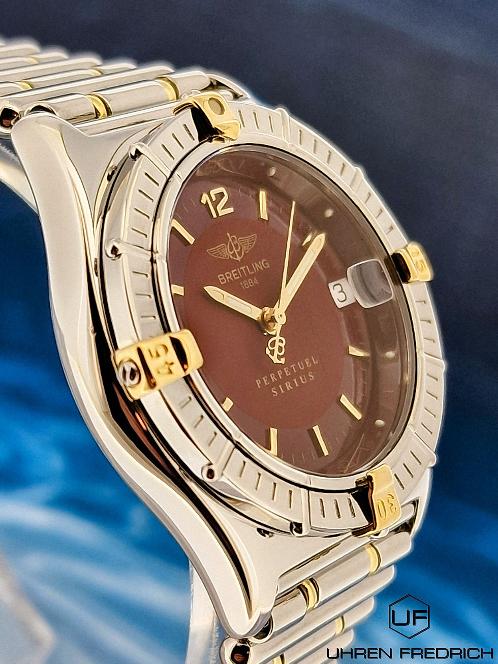 Miniaturbild: BREITLING LADY SIRIUS ROULEAUX STAHL GOLD B62021