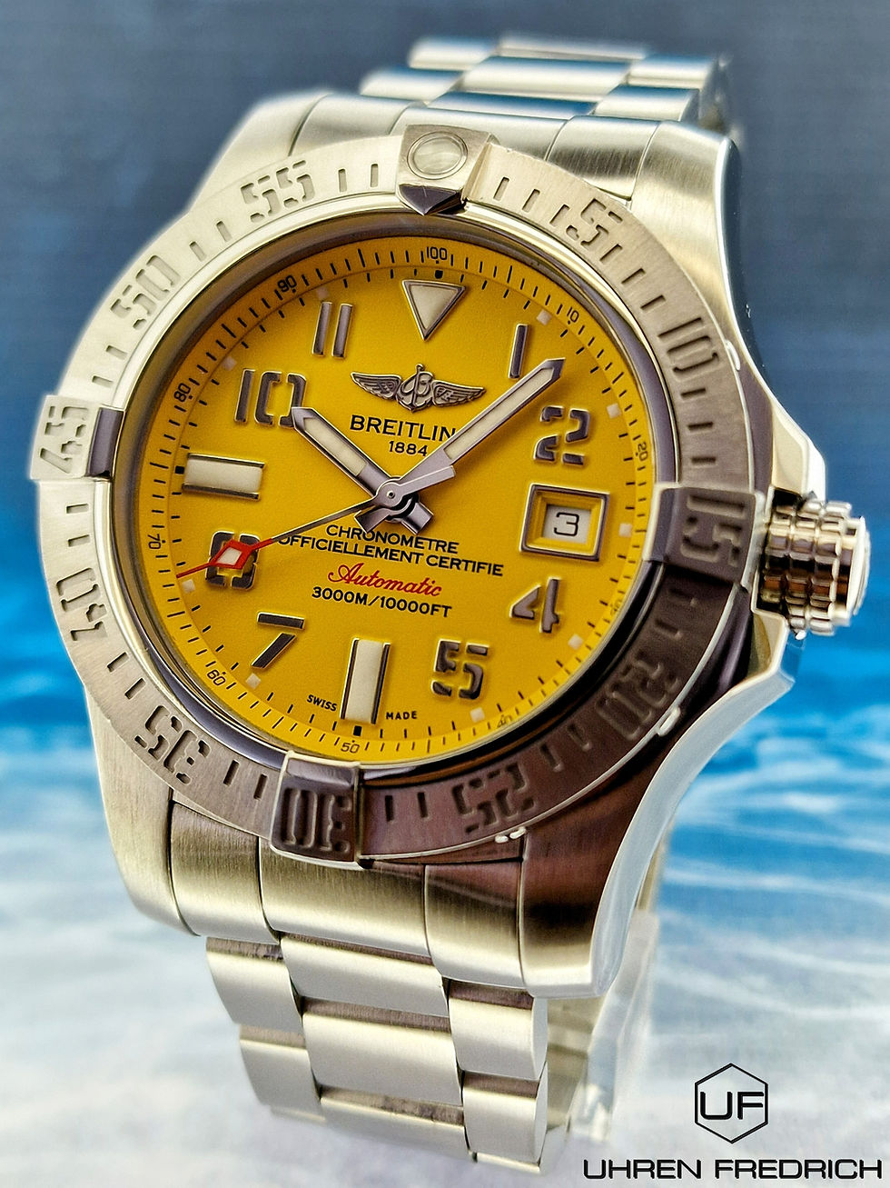 Miniaturbild: BREITLING AVENGER II SEAWOLF A17331 CODE COBRA YELLOW FULL SET
