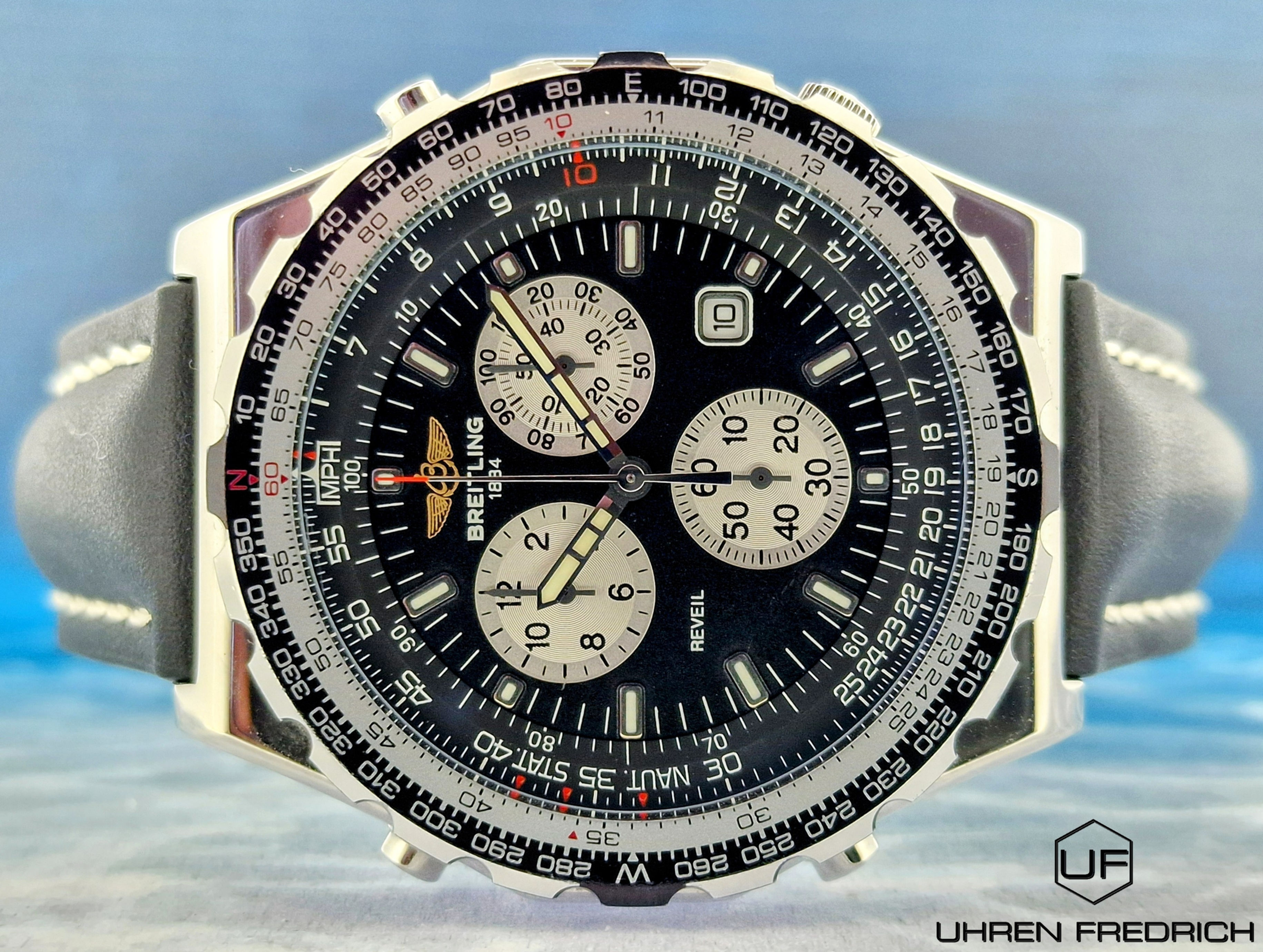 BREITLING NAVITIMER JUPITER PILOT CHRONOGRAPH WECKER QUARZ A59028