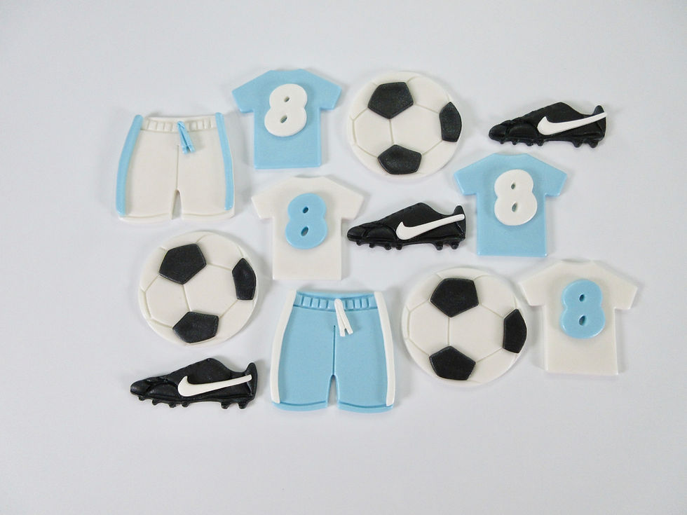 Man City cupcake toppers