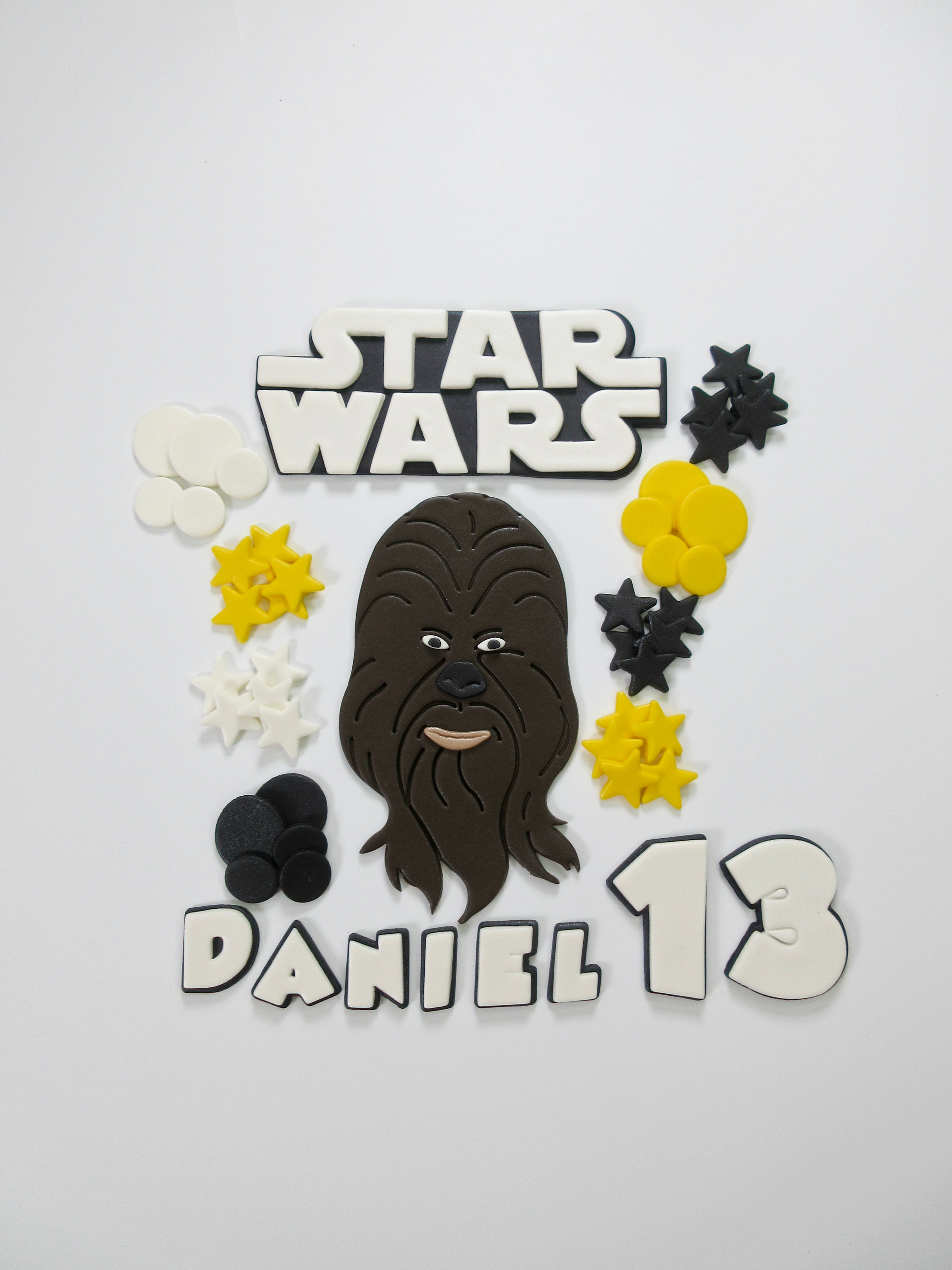 Chewbacca cake topper edible fondant