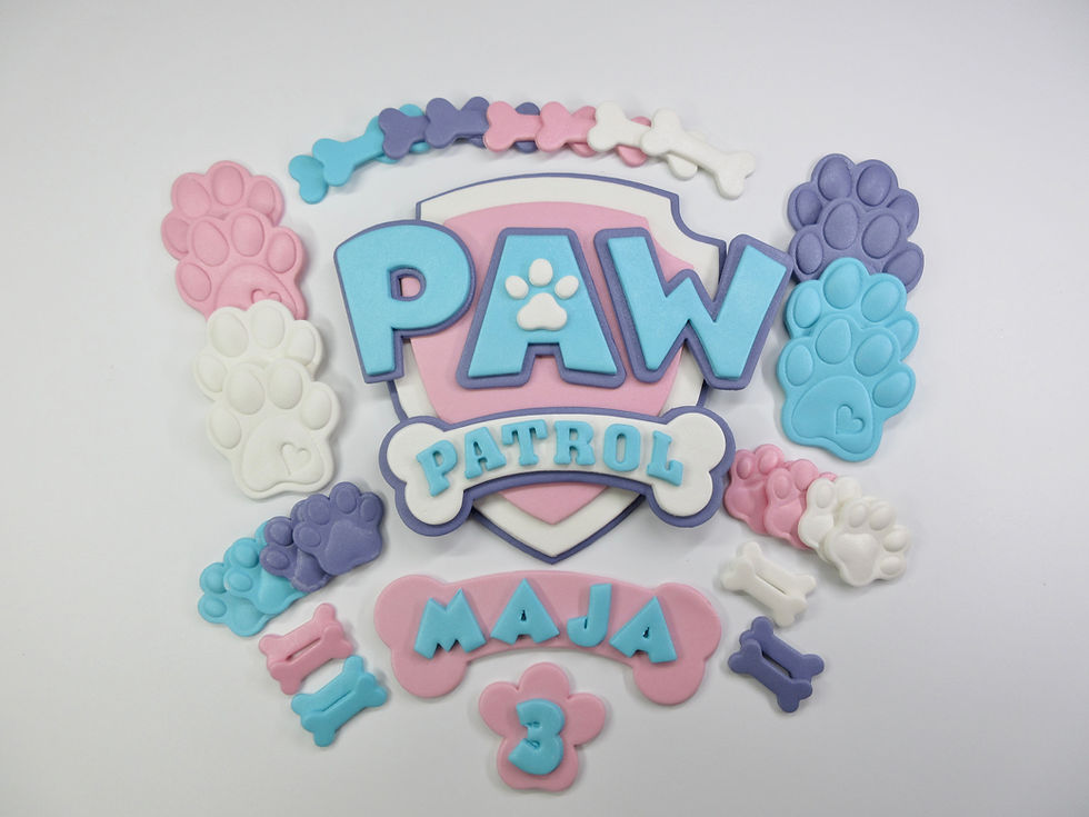 Paw patrol cake topper edible