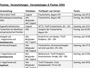 Veranstaltungskalender 2026