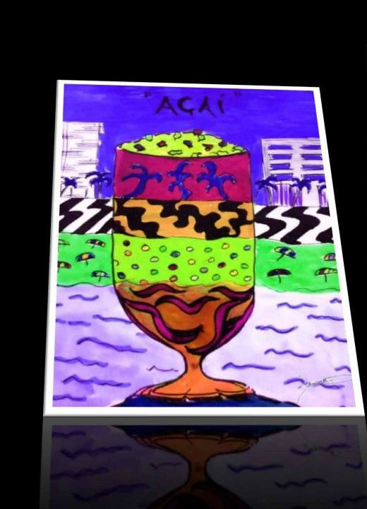 Brazilian postcard Acai