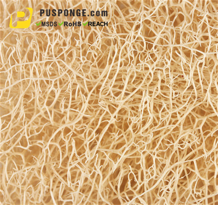 Miniature : loofah fiber scrubber