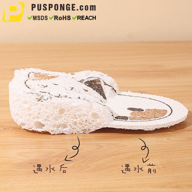 サムネイル： Custom printing Kitchen Cellulose Sponges Wholesale