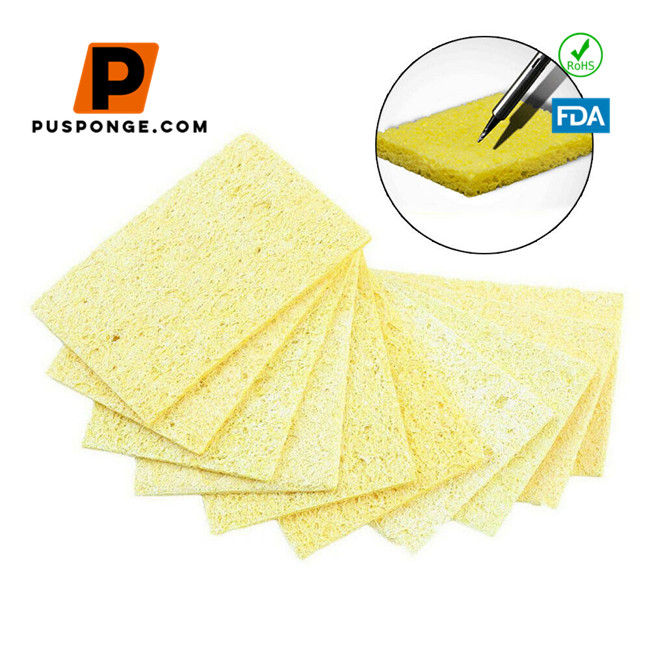 Miniature : Éponge de nettoyage en cellulose épaisse de soudure stable à la chaleur