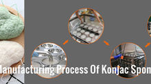What is the manufacturing process of the konjac sponge?