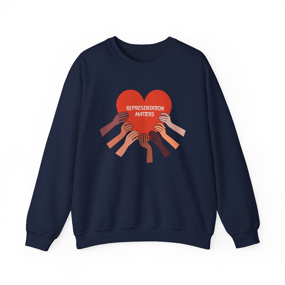 Thumbnail: Representation Matters Diversity Heart Unisex Heavy Blend™ Crewneck Sweatshirt