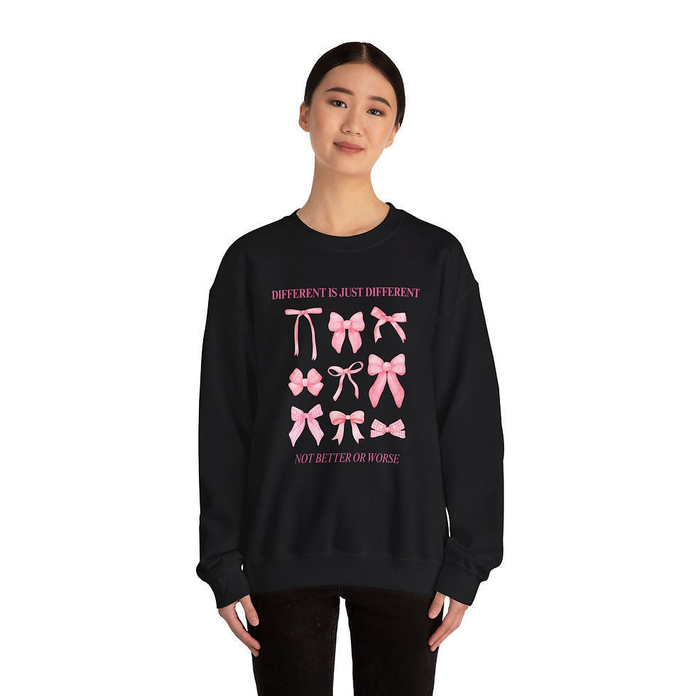 Thumbnail: Different Is Just Different Crewneck Sweatshirt