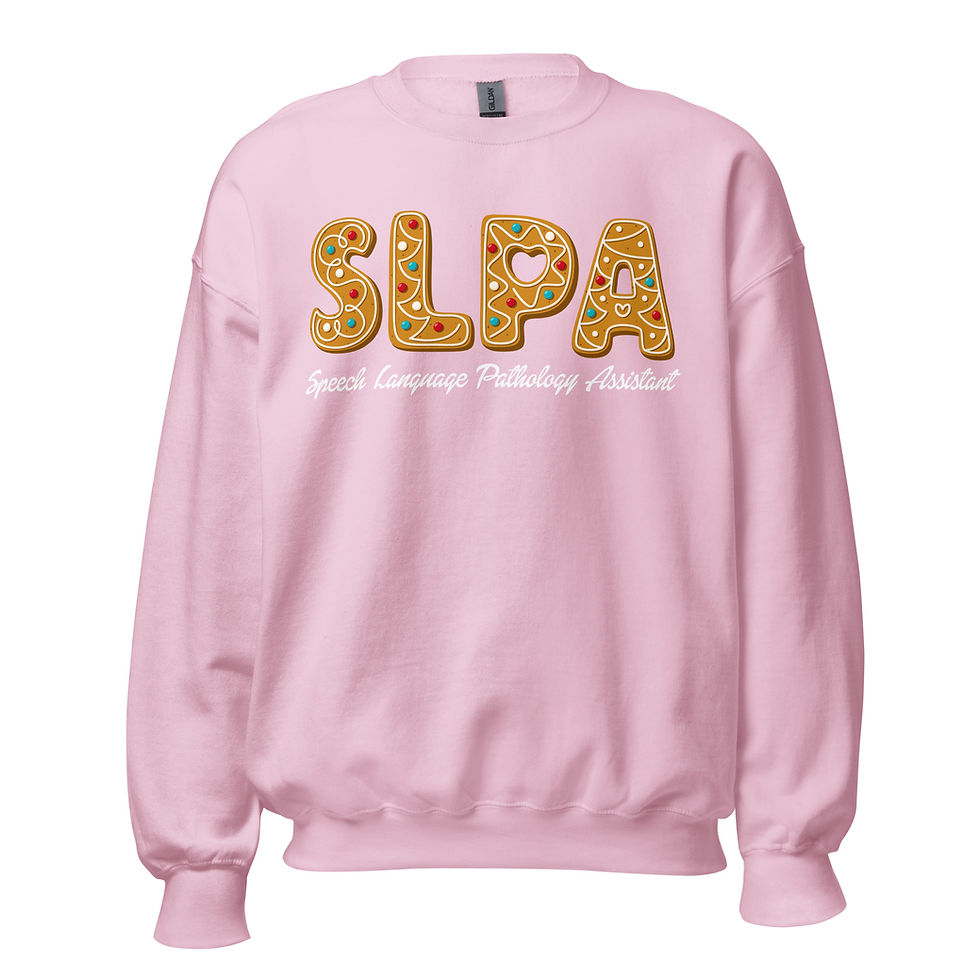 Thumbnail: Gingerbread Letters SLPA Unisex Sweatshirt