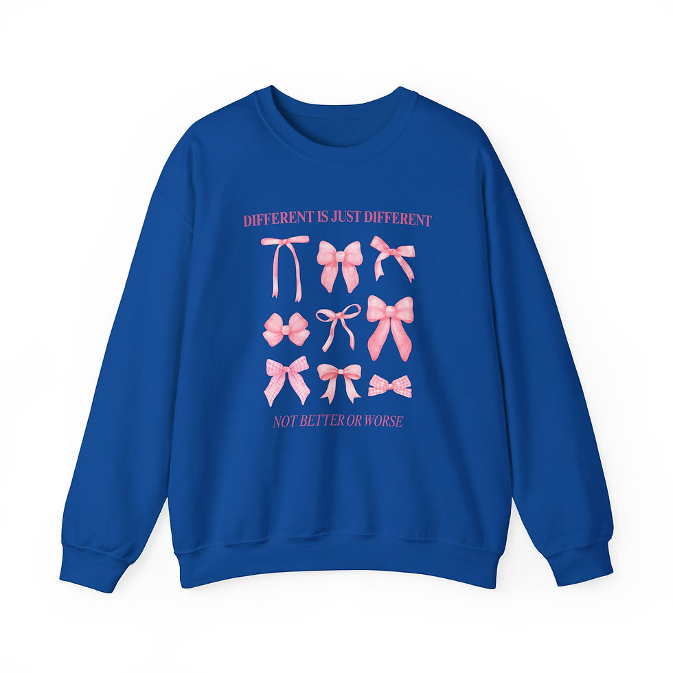 Thumbnail: Different Is Just Different Crewneck Sweatshirt