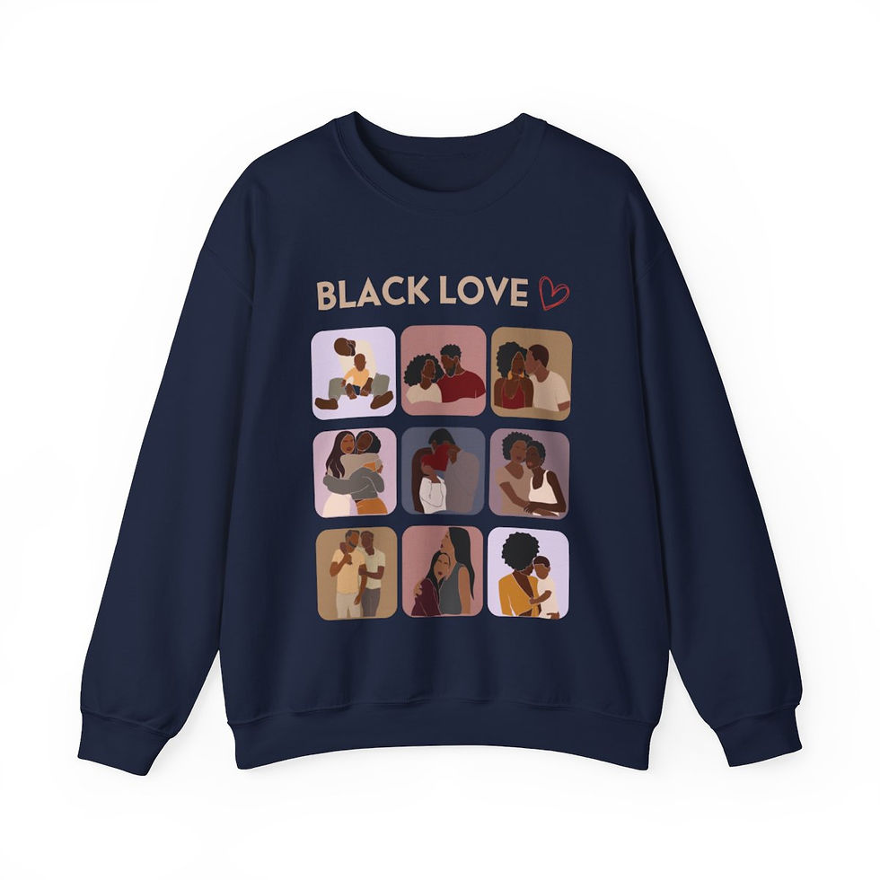 Thumbnail: Black Love Representation Unisex Heavy Blend™ Crewneck Sweatshirt
