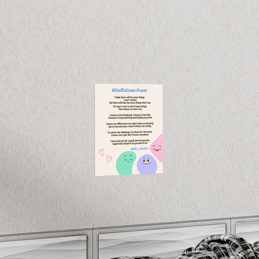 Thumbnail: Mindfulness Poem Colorful Premium Matte Vertical Poster