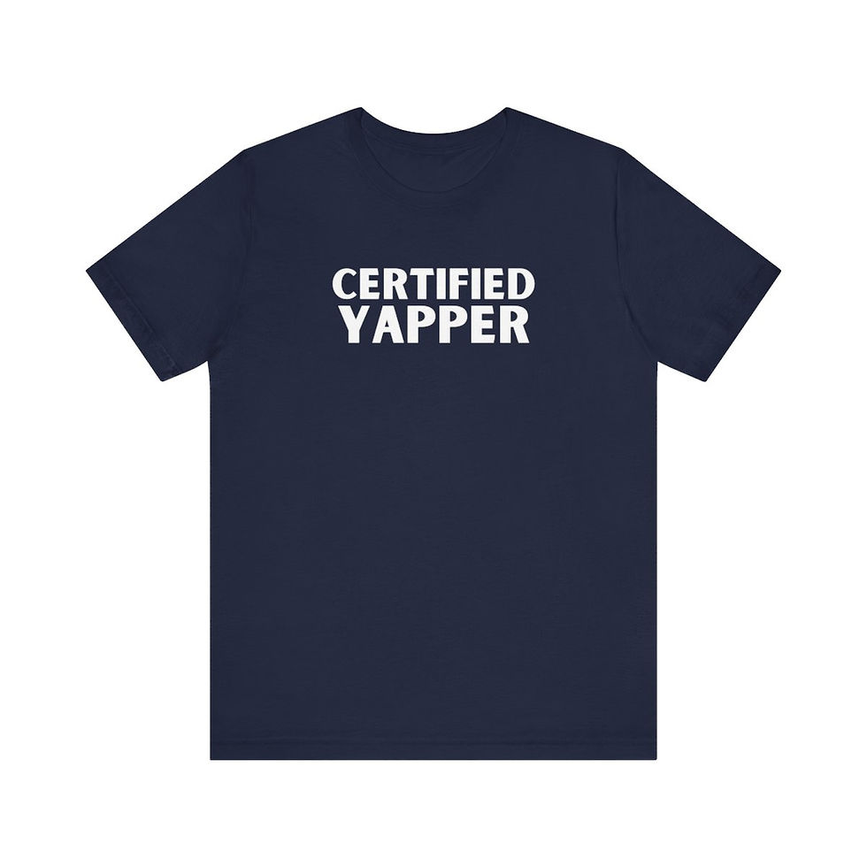 Thumbnail: Certified Yapper Unisex Jersey Short Sleeve Tee