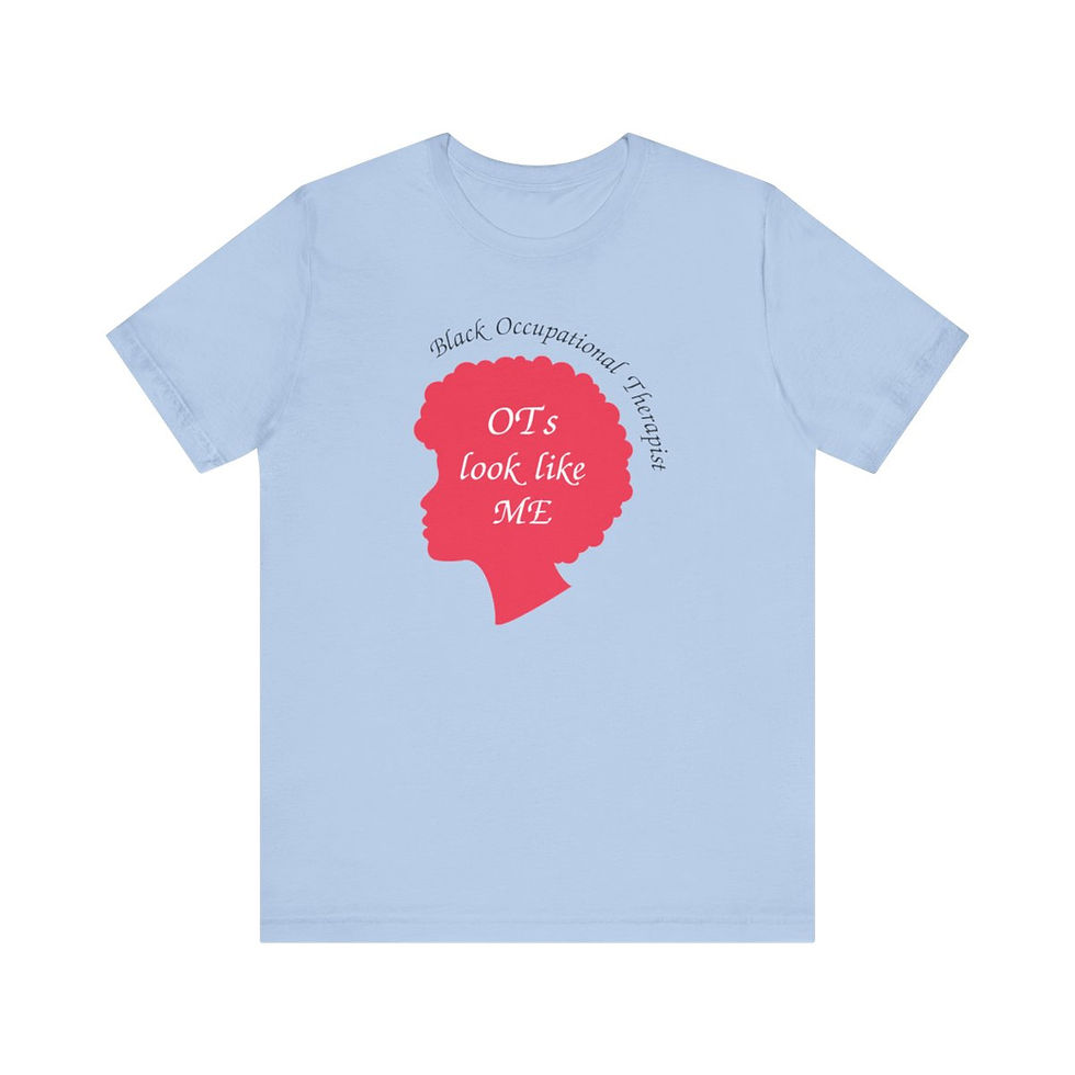 Thumbnail: Black Occupational Therapist OTs Look Like Me Unisex Jersey Short Sleeve Tee