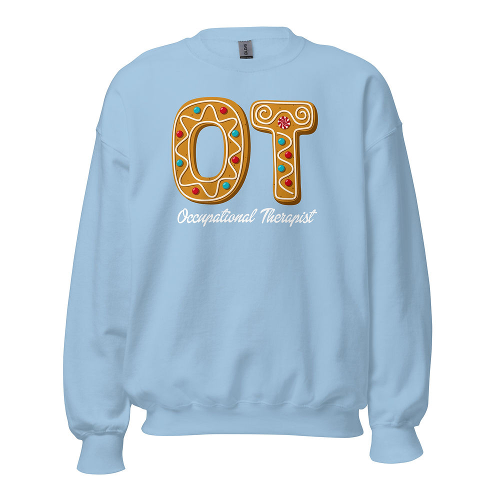Thumbnail: Gingerbread Letters Occupational Unisex Sweatshirt