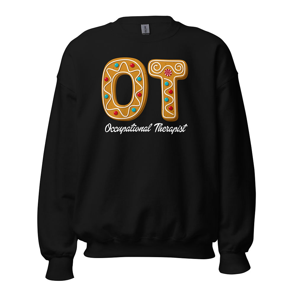 Thumbnail: Gingerbread Letters Occupational Unisex Sweatshirt