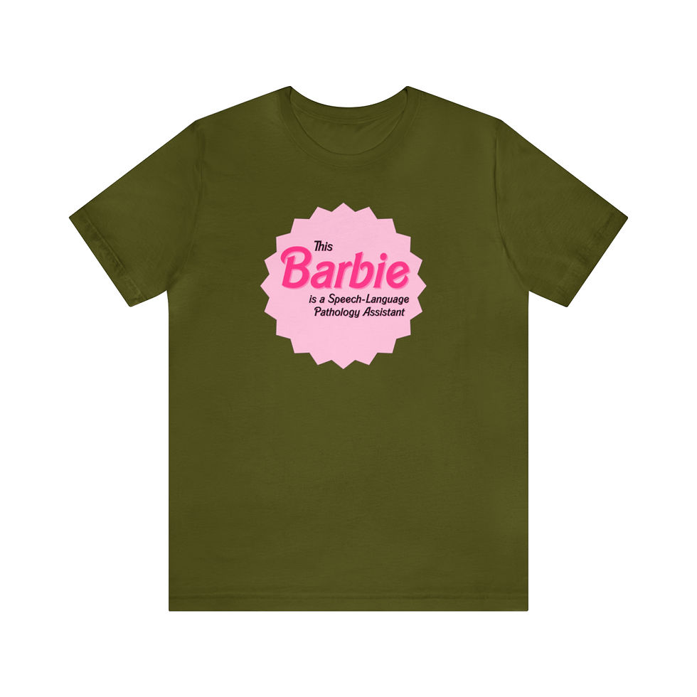 Thumbnail: This Barbie is a Speech-Language Pathology Assistant Unisex Short Sleeve Tee