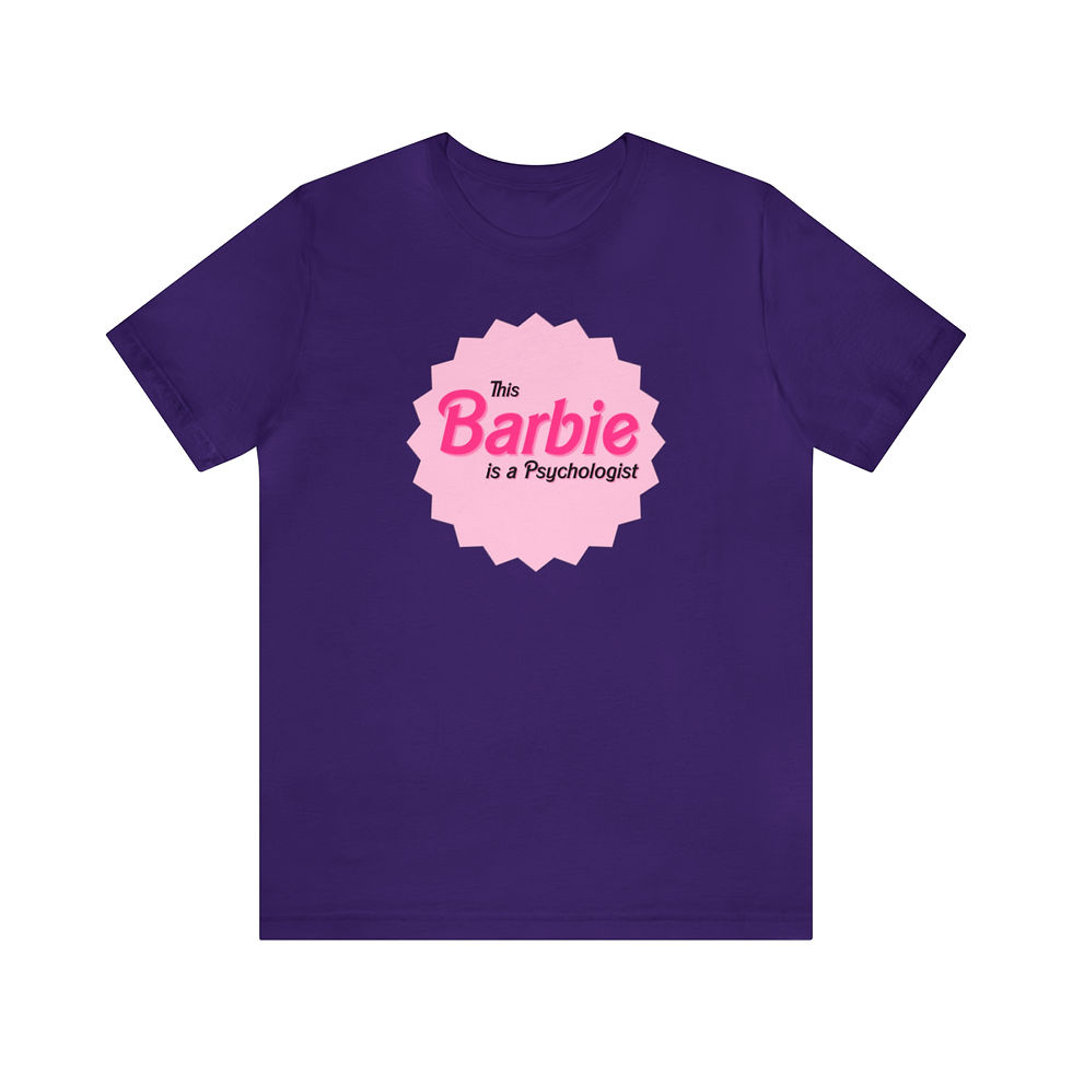 Thumbnail: This Barbie is a Psychologist Bella Canvas Unisex Jersey Short Sleeve Tee