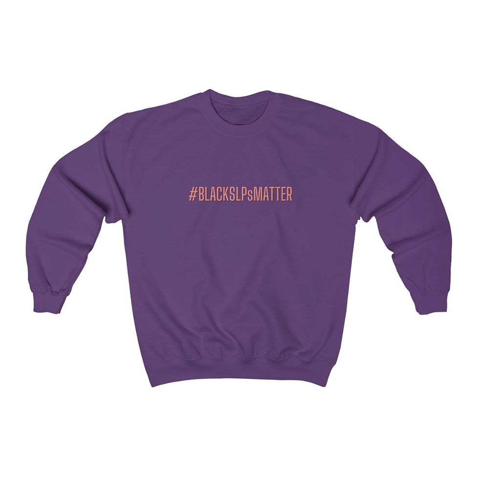 Thumbnail: Black SLPs Matter Unisex Crewneck Sweatshirt