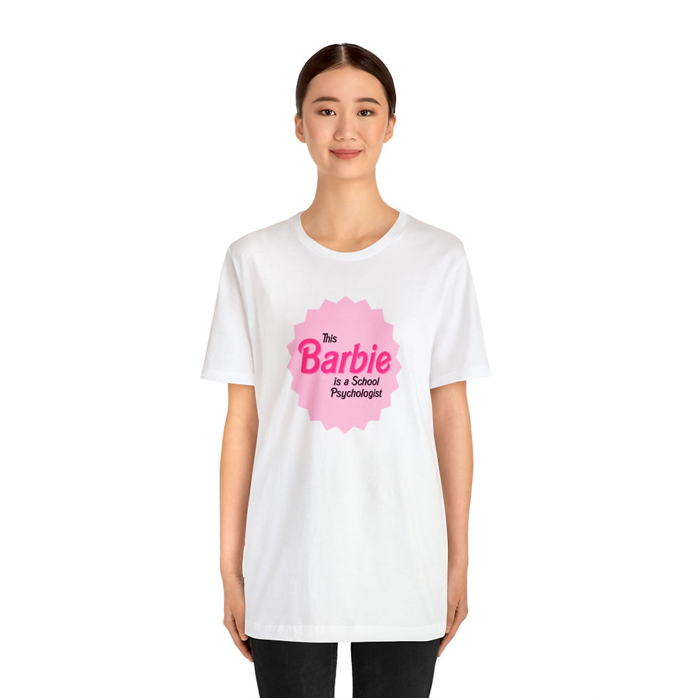 Thumbnail: This Barbie is a School Psychologist Unisex Jersey Short Sleeve Tee
