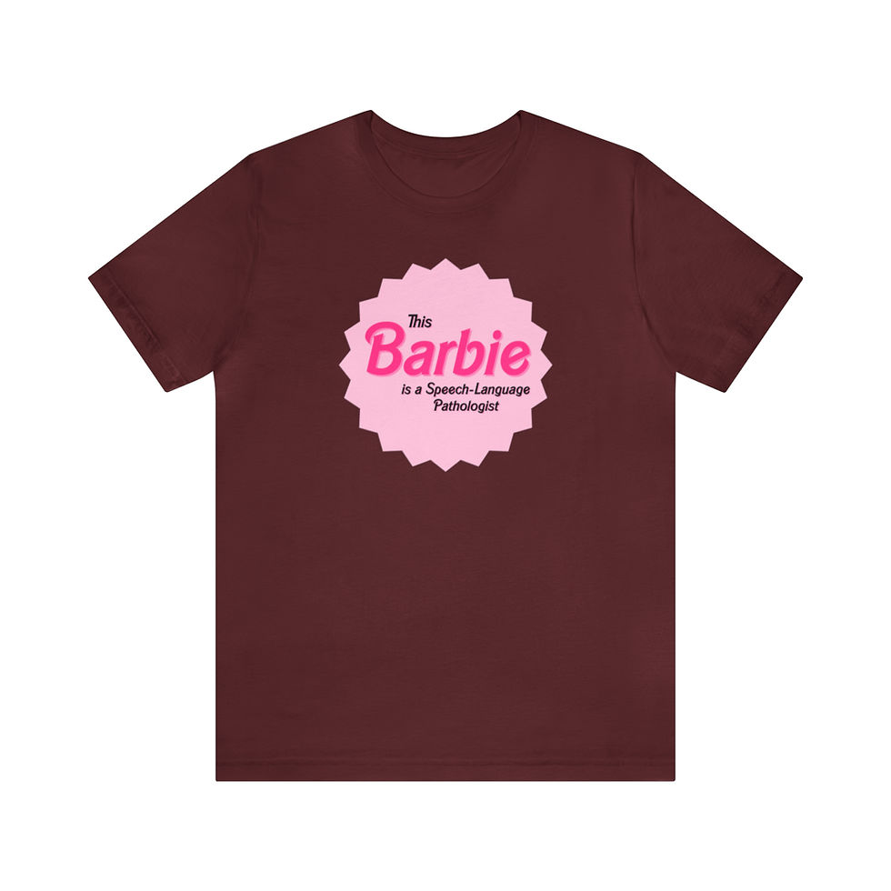 Thumbnail: This Barbie is a Speech-Language Pathologist Unisex Jersey Short Sleeve Tee